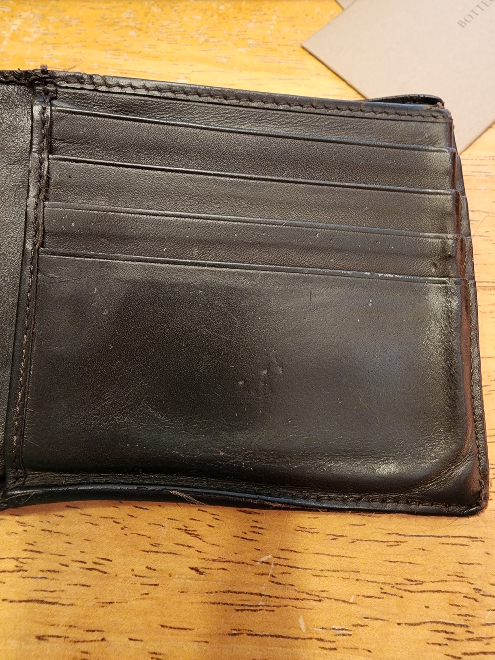 Bottega Veneta Intrecciato bifold wallet Dark Brown woven Leather Design - Picture 12 of 16